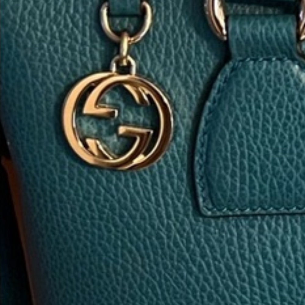 100% AUTHENTIC GUCCI TURQUOISE/Teal color bag NEW - Picture 10 of 10